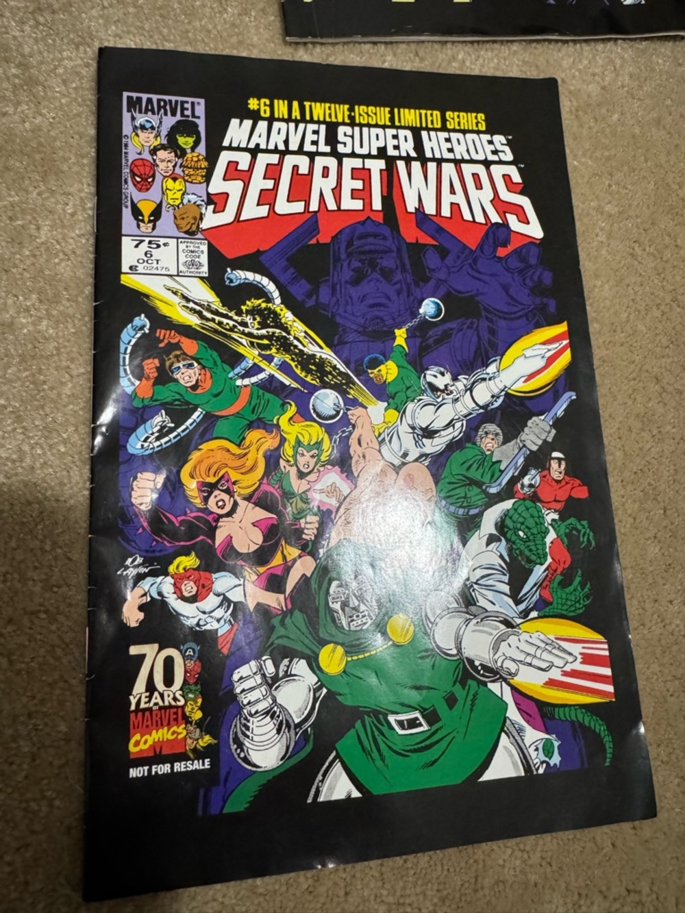 Marvel Super Heroes Secret Wars Comic #6 (Not 1984)